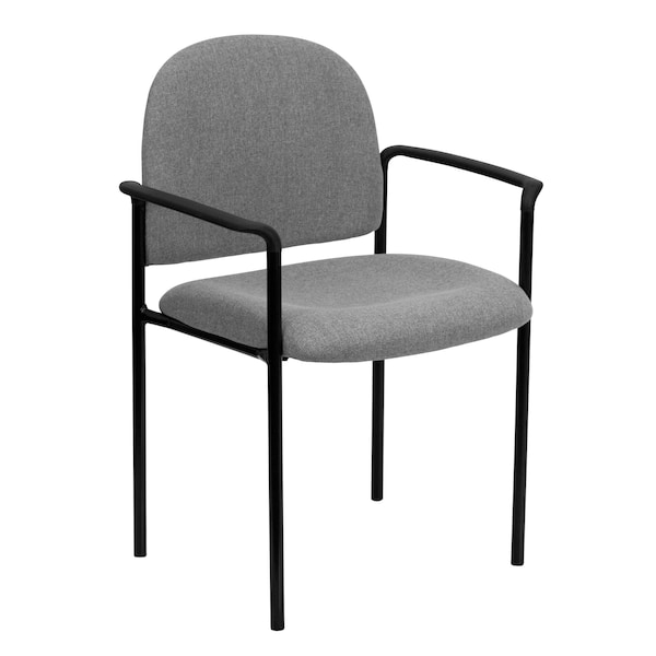 Flash Furniture Gray Fabric Stack Chair - BT-516-1-GY-GG