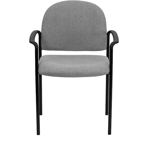Flash Furniture Gray Fabric Stack Chair - BT-516-1-GY-GG
