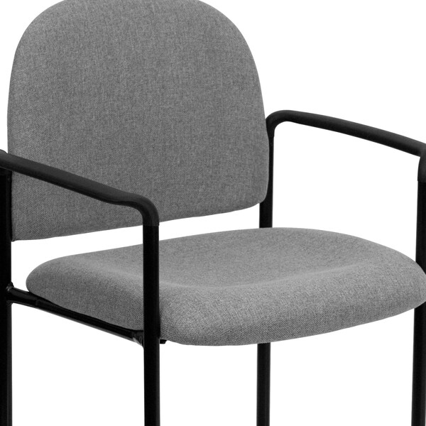Flash Furniture Gray Fabric Stack Chair - BT-516-1-GY-GG