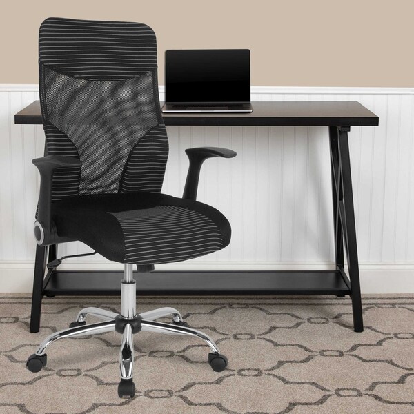 Flash Furniture Black High Back Mesh Chair - LF-W-83A-GG