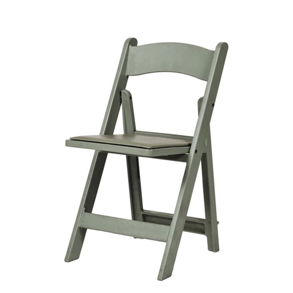Max R101-RESIN-FLINT-GRAY Flint Resin Folding Chair  Gray - 1000 lbs - R-101-FG-WEB1