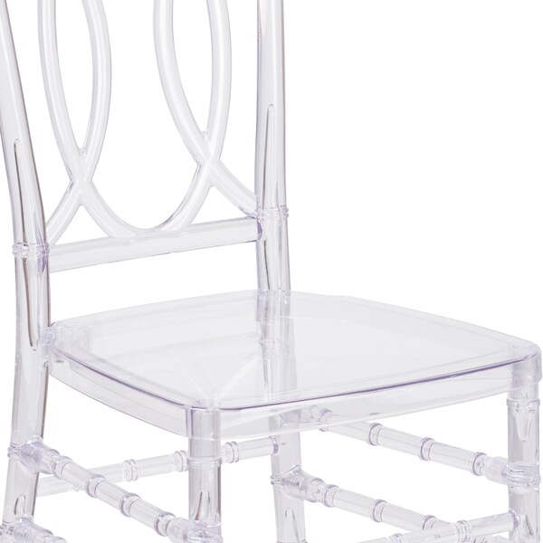 Flash Furniture Flash Elegance Crystal Ice Stacking Chair with Designer Back - 2-BH-H007-CRYSTAL-GG