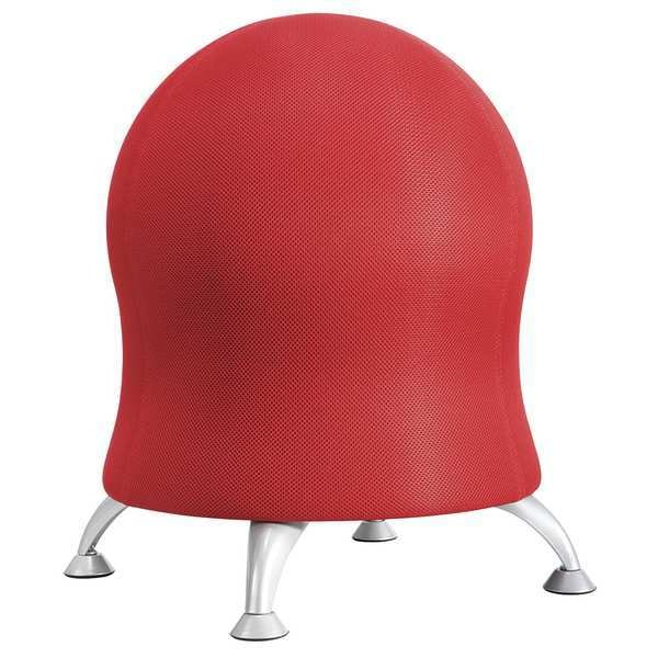 Safco Ball Chair Ball Chair, No Arms, 23" Height, Mesh, Crimson - 4750CI
