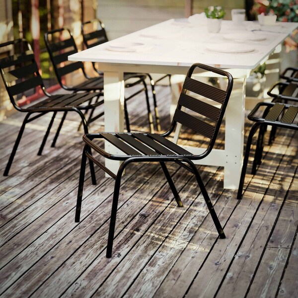 Flash Furniture Commercial Black Restaurant Stack Chair - TLH-015C-BK-GG