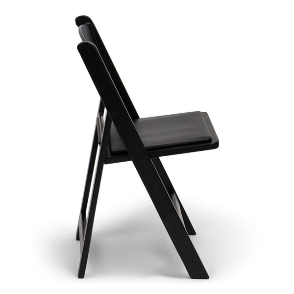 Atlas Commercial Products TitanPRO Black Resin Folding Chair - RFC6BK
