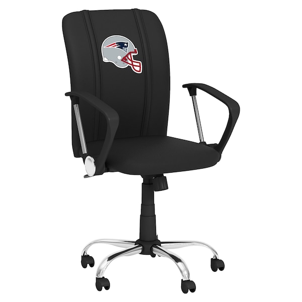 Dreamseat Curve Task Chair with New England Patriots Helmet Logo - XZOCCURVE-PSNFL21002