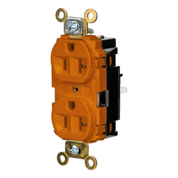 Hubbell Receptacle, 1 hp, 125V AC, NEMA 5-20R - HBL5362STO