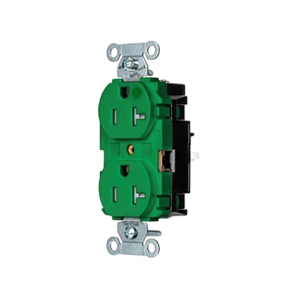 Hubbell Receptacle, 1 hp, 125V AC, NEMA 5-20R - 8300STGNTR