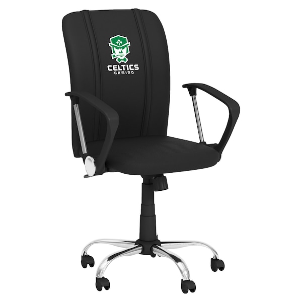 Dreamseat Curve Task Chair with Celtics Crossover Gaming Primary Logo - XZOCCURVE-PSNBA32110