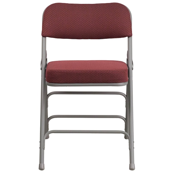 Flash Furniture Burgundy Fabric Folding Chair - 4-AW-MC320AF-BG-GG