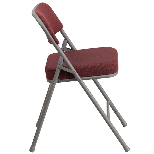 Flash Furniture Burgundy Fabric Folding Chair - 4-AW-MC320AF-BG-GG