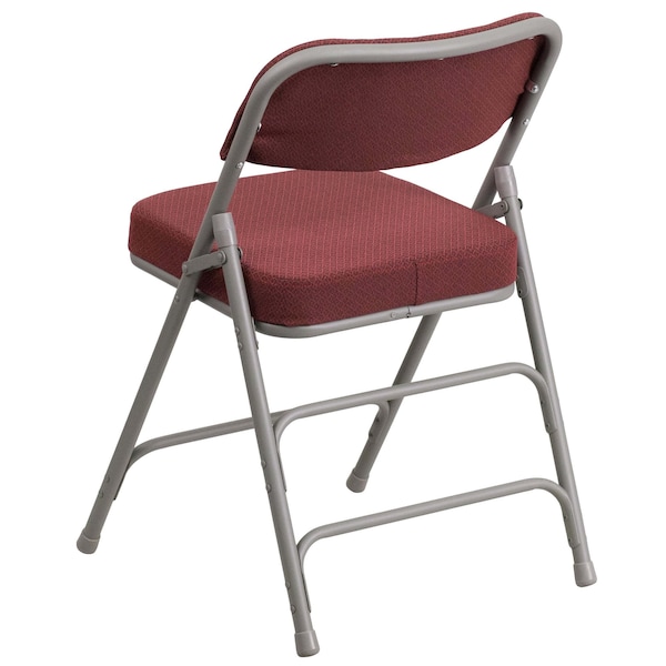 Flash Furniture Burgundy Fabric Folding Chair - 4-AW-MC320AF-BG-GG
