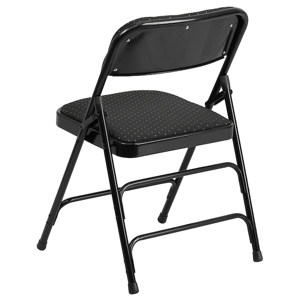 Flash Furniture Black Fabric Metal Chair - 4-AW-MC309AF-BLK-GG