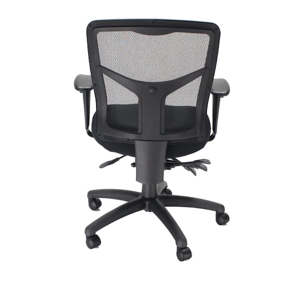 We'Re It Mesh it, Y Series Mesh Back Task Chair with Multi-Functional Adjustments in Black Fabric Seat - MI1522-BLK
