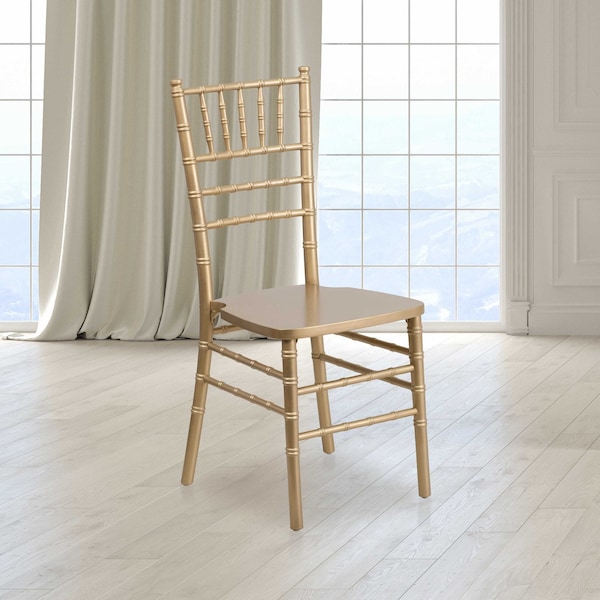 Flash Furniture HERCULES Series Gold Wood Chiavari Chair - 2-XS-GOLD-GG