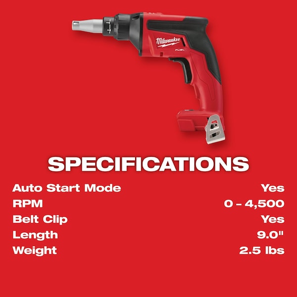 Milwaukee Tool M18 FUEL Drywall Screw Gun - 2866-20