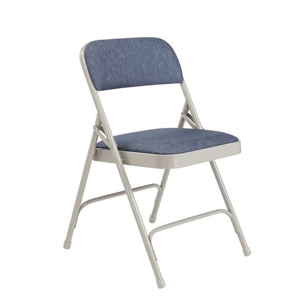 National Public Seating Folding Chair, Fabric, 29-1/2in H, Gray, PK4 - 2205