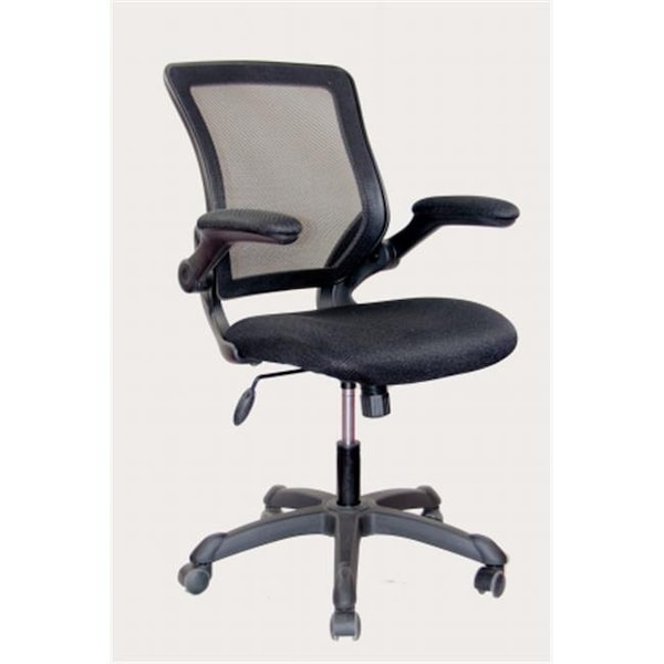 Techni Mobili Techni Mobili RTA-8050-BK Techni Mobili Mesh Task Chair with Flip-Up Arms - Black - RTA-8050-BK