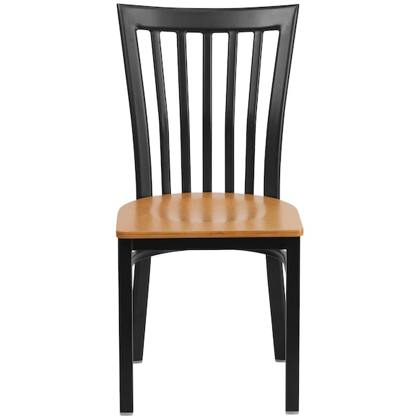 Flash Furniture Black School Chair-Nat Seat - 2-XU-DG6Q4BSCH-NATW-GG