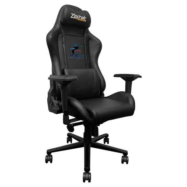 Dreamseat Xpression Pro Gaming Chair with Miami Marlins Logo Primary Logo - XZXPPRO032-PSMLB21004A