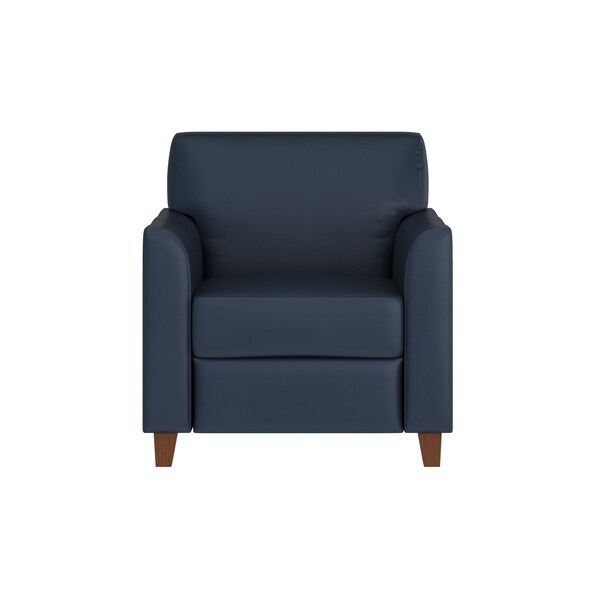 Flash Furniture HERCULES Diplomat Series Navy LeatherSoft Chair - BT-827-1-NVY-GG