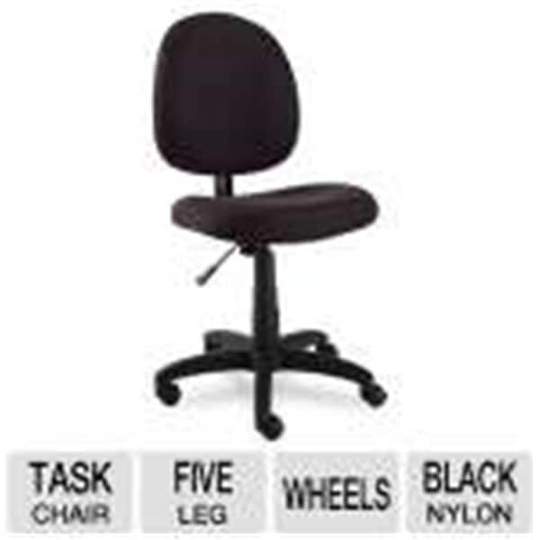 Alera Technologies Swivel Task Chair Adjustable Height- Nylon- 5 Hooded Casters- Black - YYAZ-ALEVT48FA10B