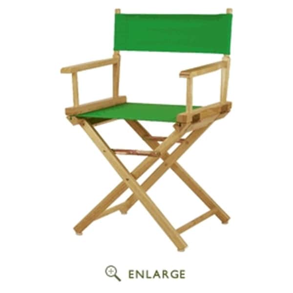 Casual Home Casual Home 200-00-021-33 18 in. Directors Chair Natural Frame with Green Canvas - 200-00/021-33