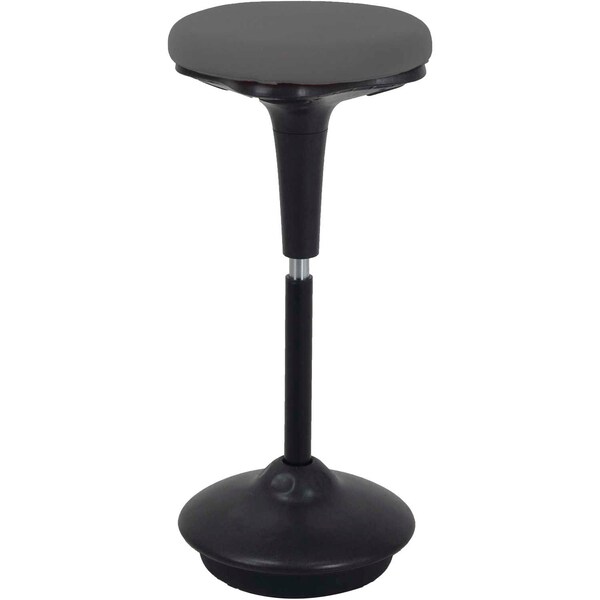 Interion By Global Industrial Interion Active Seating Stool, Fabric, 25inH, 33inH, Gray - 695613GY