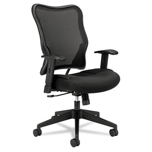 Finefabrics VL702 High-Back Swivel-Tilt Work Chair, Black Mesh - FI39388