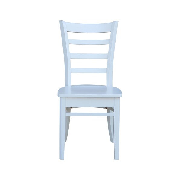 International Concepts Set of 2 Emily Side Chairs, White - C08-617P