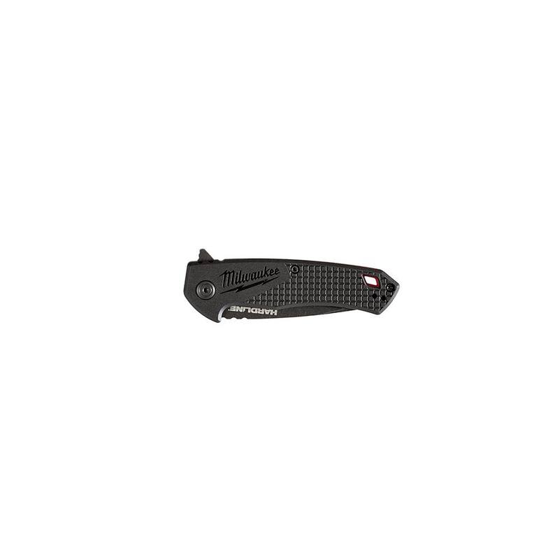 Milwaukee Hardline 2 .5 in. Pocket D 2 Steel Smooth Blade Folding Knife with 7-in-1 Combination Wire Stripper Pliers (2 -Piece) - 48-22-1997-48-22-3078