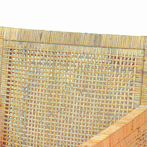 Baxton Studio Karis Modern and Contemporary Natural Finished Wood and Rattan Armchair - 185-11869-ZORO