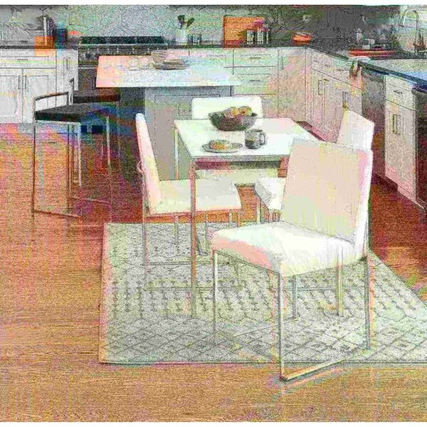 Lumisource High Back Fuji Dining Chair in Stainless Steel and White Velvet, PK 2 - DC-HBFUJI SSVW2