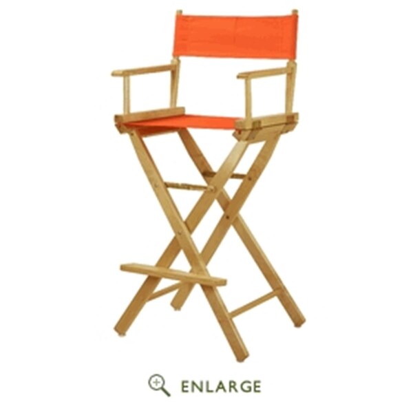 Casual Home 230-02-021-59 30 in. Directors Chair Black Frame with Tangerine Canvas - 230-02/021-59