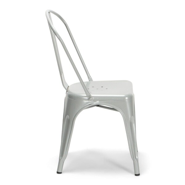 Atlas Commercial Products Titan Series™ Industrial Metal Chair, Silver - MSC9SLV