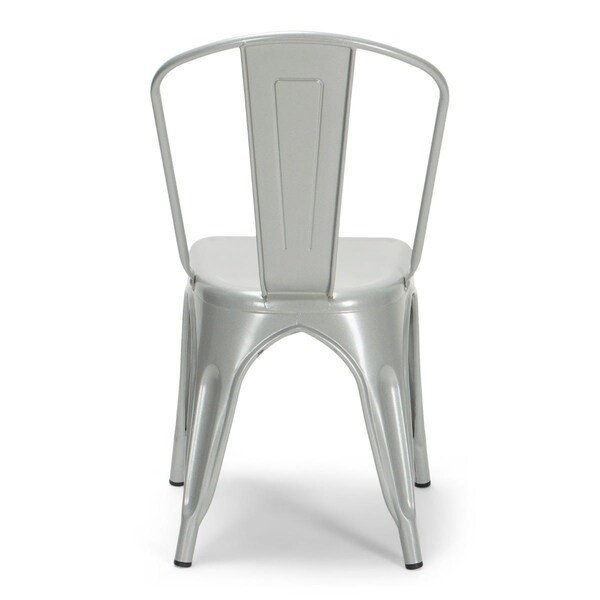 Atlas Commercial Products Titan Series™ Industrial Metal Chair, Silver - MSC9SLV