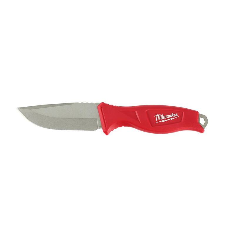 Milwaukee 4 in. Tradesman Fixed Blade Knife with 25 ft. x 1-5/16 in. Gen II STUD Tape Measure with 17 ft. Reach - 48-22-1926-48-22-9725