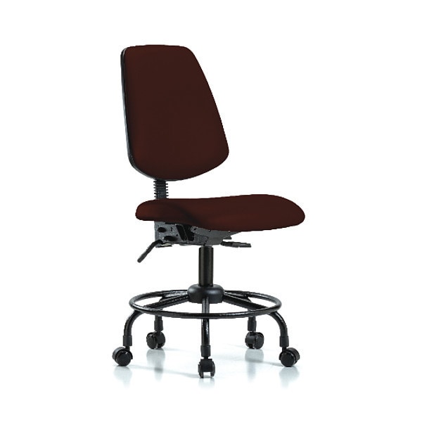 Blue Ridge Ergonomics Desk Chair No Arms, 21" to 26" Height, Vinyl, Burgundy - BR-VDHCH-MB-RT-T1-A0-RC-8569