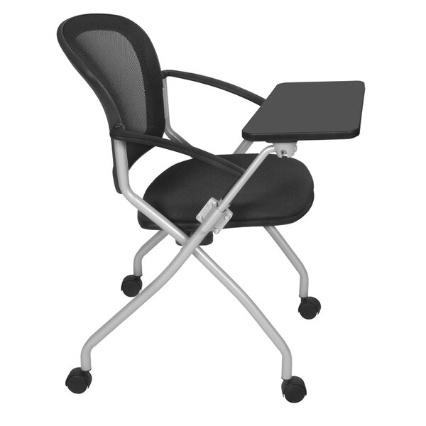 Regency Nesting Chairs, 29 W 25-29 L 33 H, Metal, Fabric Seat - 2309BKTABBK