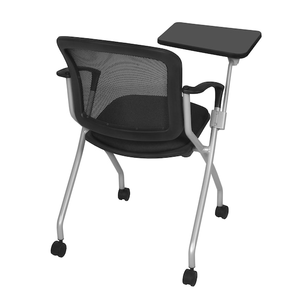 Regency Nesting Chairs, 29 W 25-29 L 33 H, Metal, Fabric Seat - 2309BKTABBK
