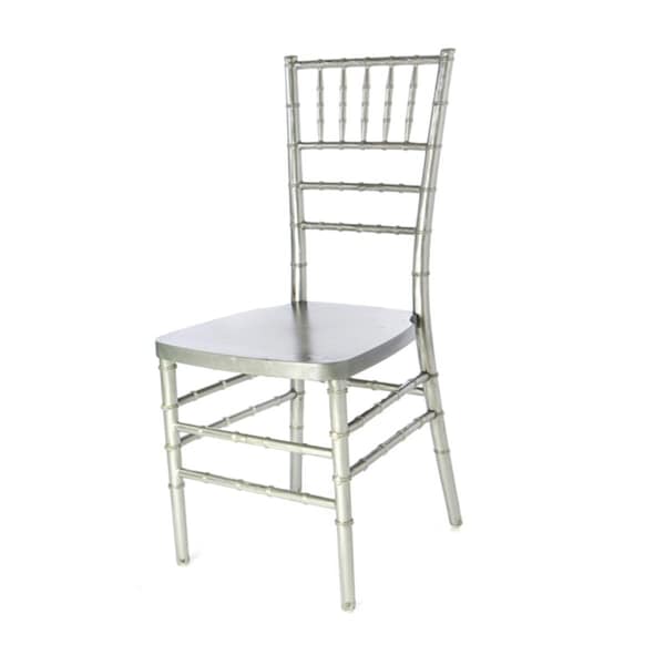 American Classic B-CK-101-SL Wood Chiavari Chair  Silver - B-201-SL-WEB1