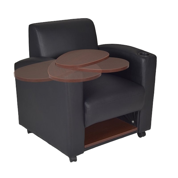 Regency Nova Seating > Soft Seating > Armchairs, Black Seat, Black Back, 31 W 29 L 33 H, Fixed Arms - 7701JVBK2PK