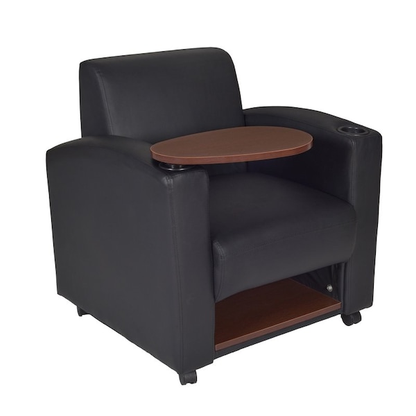 Regency Nova Seating > Soft Seating > Armchairs, Black Seat, Black Back, 31 W 29 L 33 H, Fixed Arms - 7701JVBK2PK