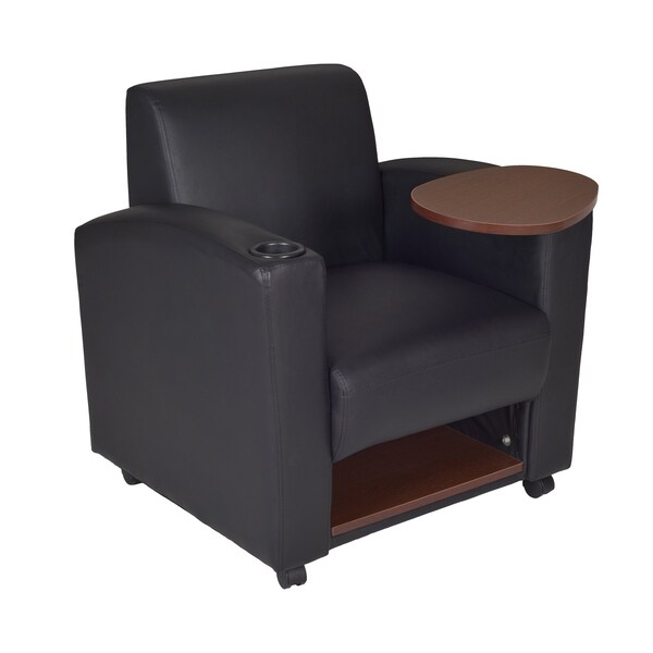 Regency Nova Seating > Soft Seating > Armchairs, Black Seat, Black Back, 31 W 29 L 33 H, Fixed Arms - 7701JVBK2PK