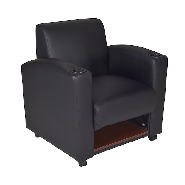 Regency Nova Seating > Soft Seating > Armchairs, Black Seat, Black Back, 31 W 29 L 33 H, Fixed Arms - 7701JVBK2PK