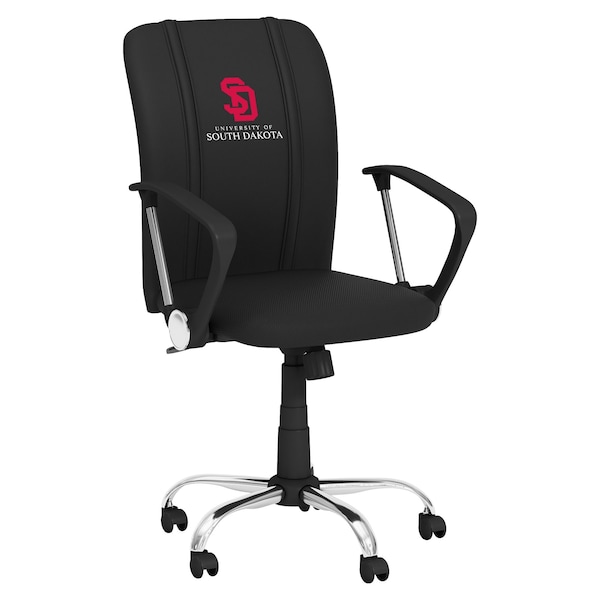 Dreamseat Curve Task Chair with South Dakota Coyotes Logo - XZOCCURVE-PSCOL13096