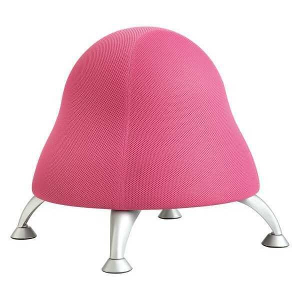 Safco Ball Chair Runtz Ball Chair, Bubble Gum PI, No Arms, 17" Height, Fabric, Pink - 4755PI