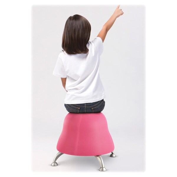 Safco Ball Chair Runtz Ball Chair, Bubble Gum PI, No Arms, 17" Height, Fabric, Pink - 4755PI
