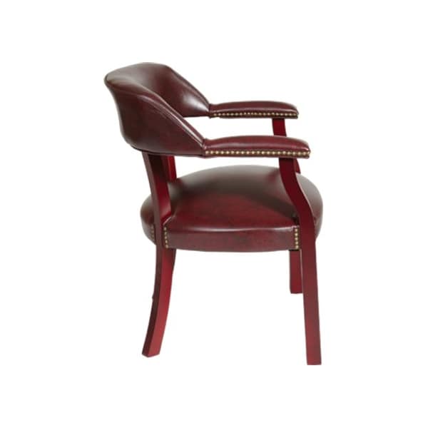 Office Star Collection: Traditional Traditional Guest Chair, Ox Blood Seat, Ox Blood Back, 24 1/2" W 24-1/2" L - TV230-JT4