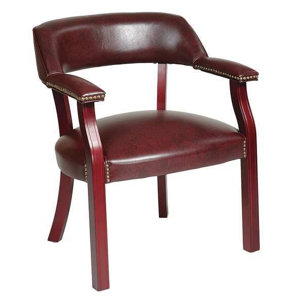 Office Star Collection: Traditional Traditional Guest Chair, Ox Blood Seat, Ox Blood Back, 24 1/2" W 24-1/2" L - TV230-JT4